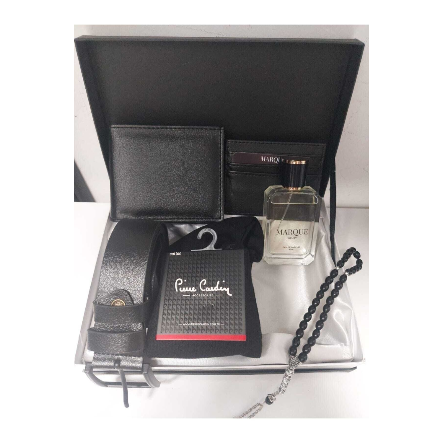 Erkek Damat Bohçası Kutulu Cüzdan Kemer Çorap Kartlık Parfüm Set