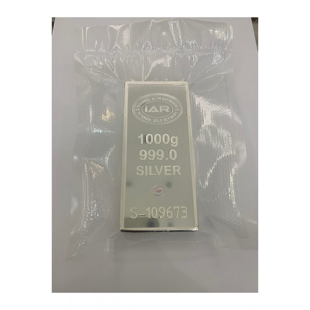 Uluslar Arası Geçerli Sertifikalı Faturalı 999.0 Saf Külçe Gümüş