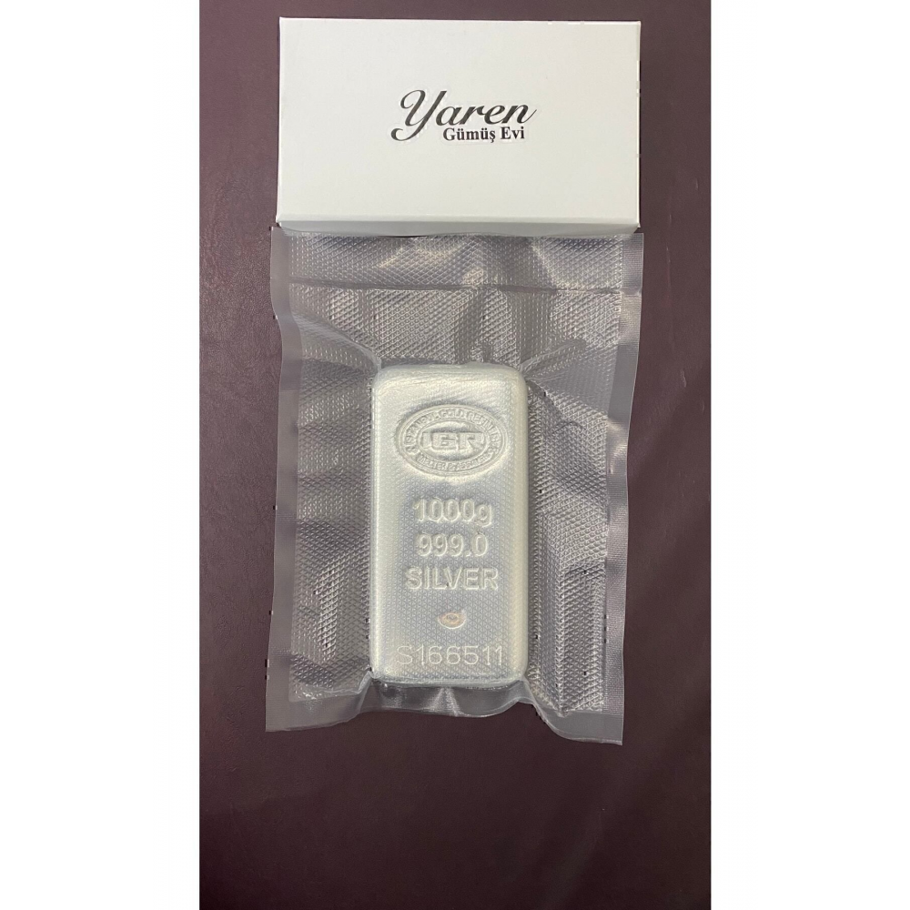 Uluslar Arası Geçerli Sertifikalı Faturalı 999.0 Saf Külçe Gümüş