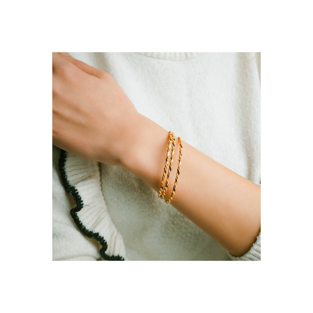 20 Gr 22 Ayar Altın Burma Bilezik, 58-60-62-64-66-68 Beden, Işçiliksiz Yatırımlık