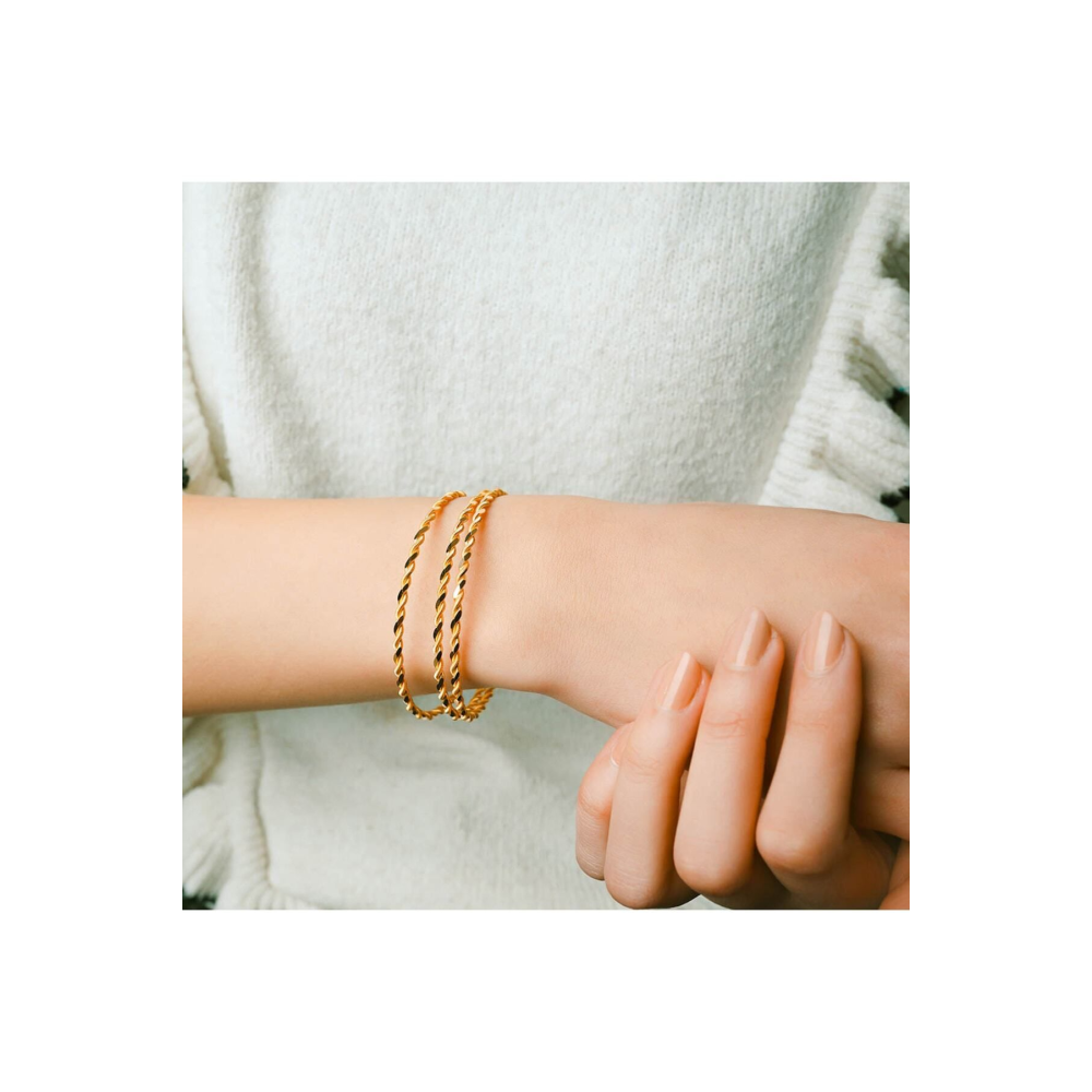 20 Gr 22 Ayar Altın Burma Bilezik, 58-60-62-64-66-68 Beden, Işçiliksiz Yatırımlık