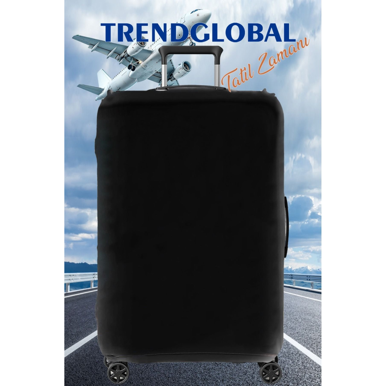 Trend Global Valiz Bavul Koruyucu Kılıfı Siyah