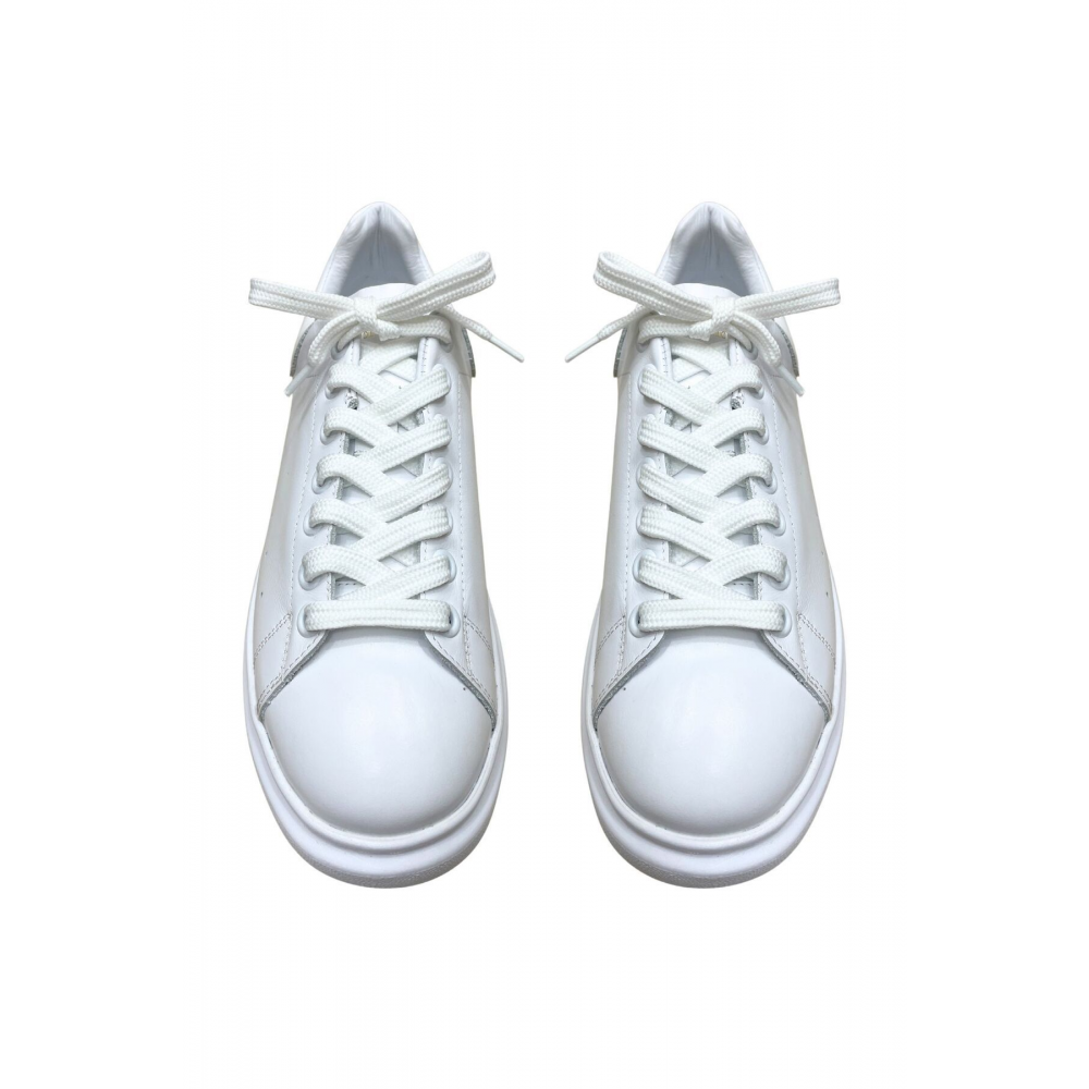 Exclusice 120 Cm Beyaz Yassı Spor Ayakkabı Bağcığı, Çift Katmanlı Örgülü Sneakers Bağcık, 1 Çift