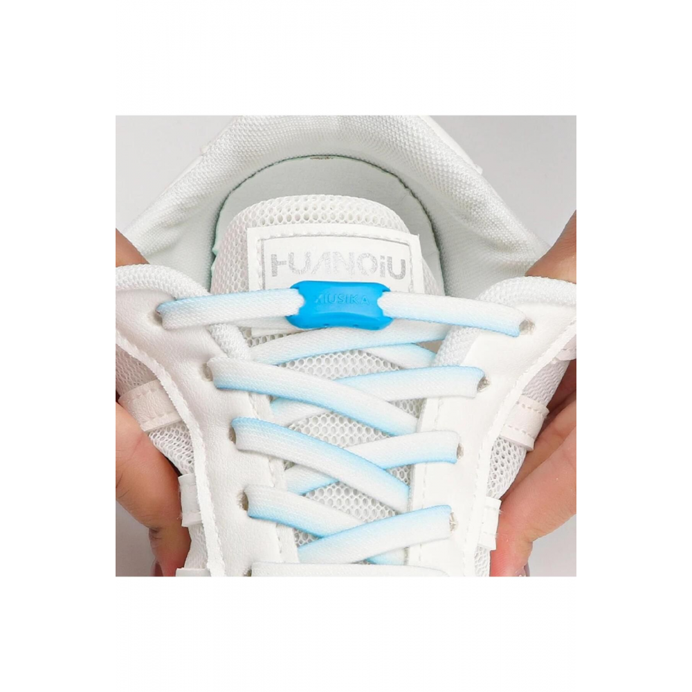 Kilitle Bırak Yeni Nesil Kilitli Elastik Ayakkabı Bağcığı, Tak Bırak Akıllı Lastik Bağcık 1 Çift