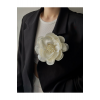 Elegant İğneli Yaka Çiçeği İNCİ TAŞLI Çiçek Broş Kumaş Yakagülü Ceket Elbise Şapka İçin Şık Aksesuar