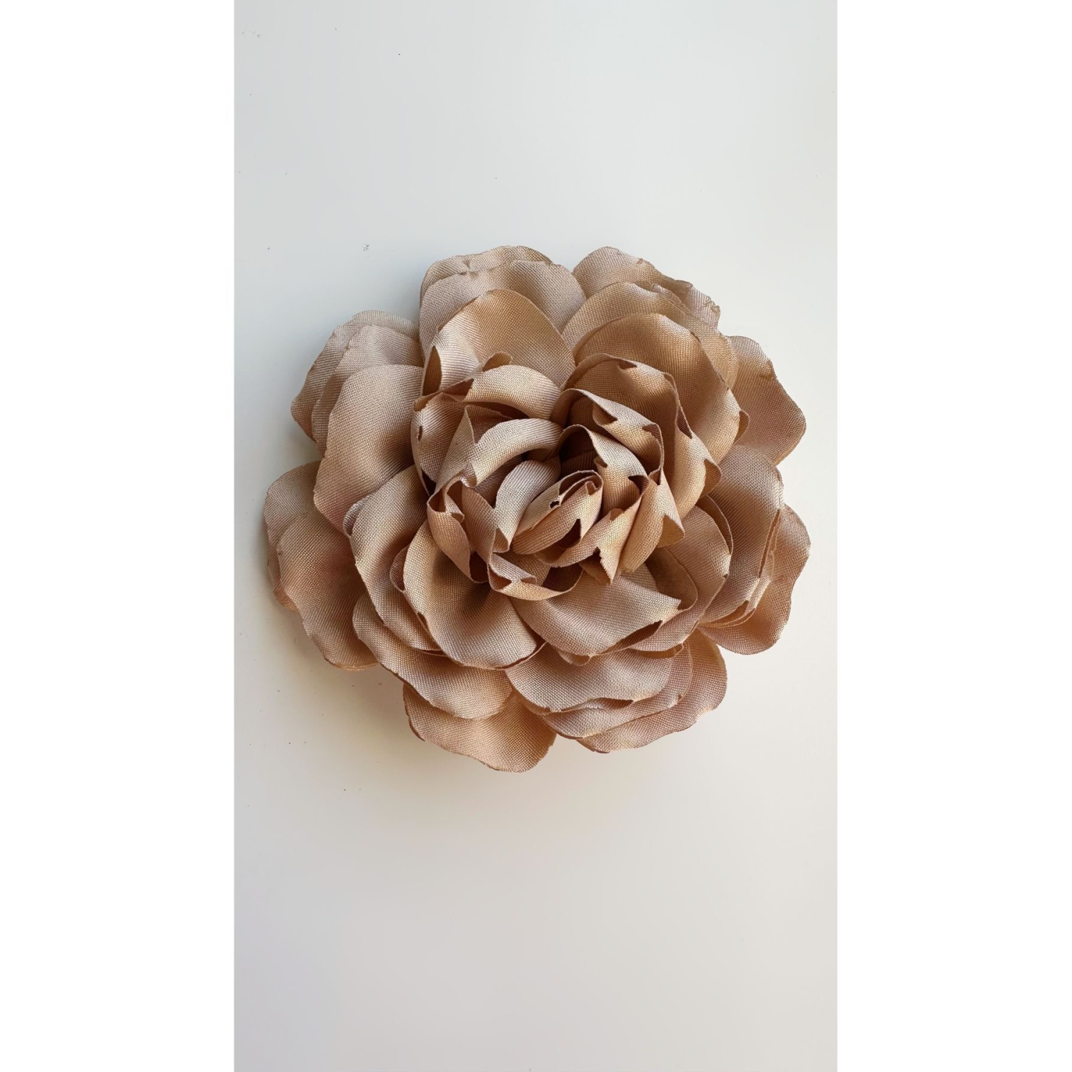 Iğneli Kumaş Çiçek Broş Vizon Gül Broş