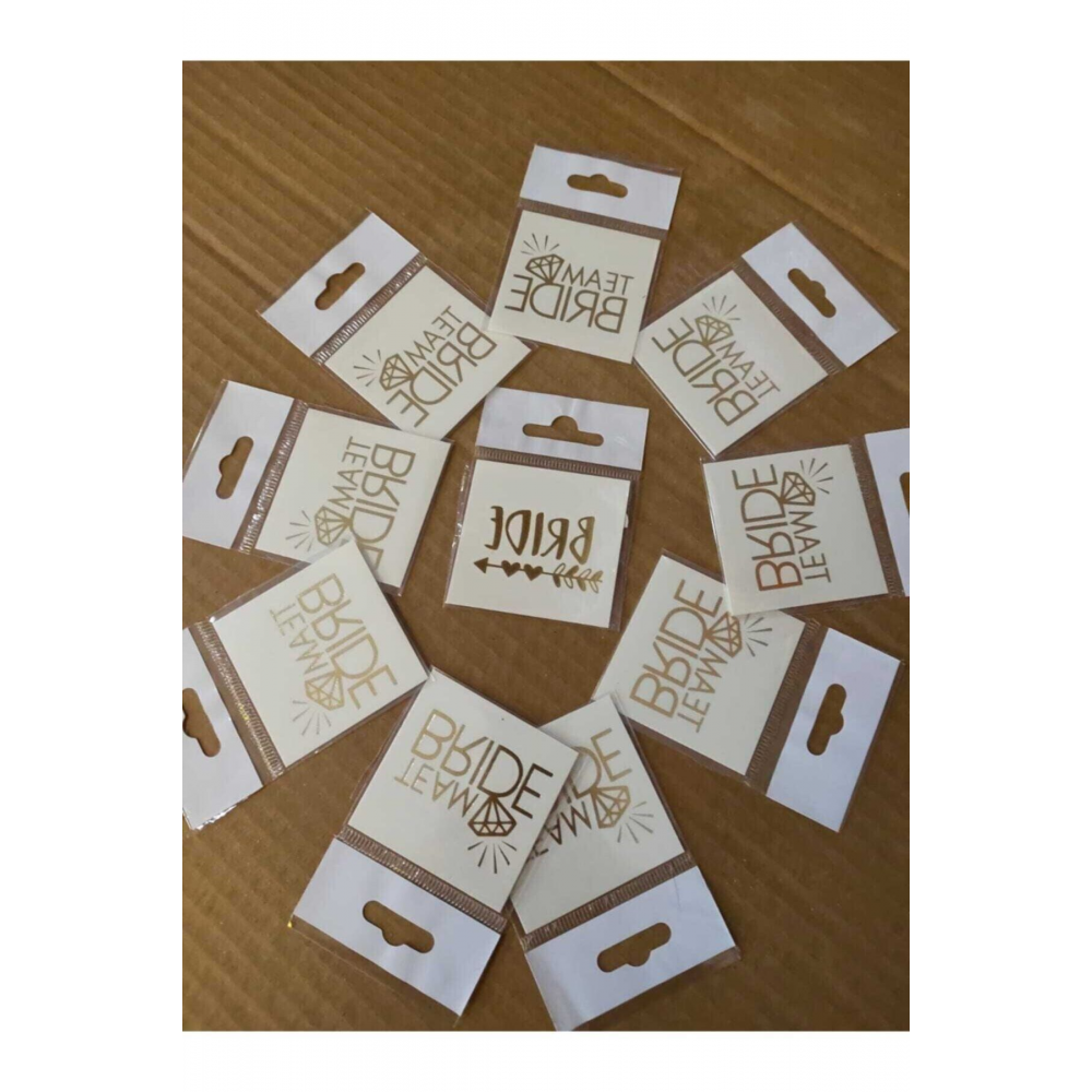 Bride Team Dövme 10'lu Gold