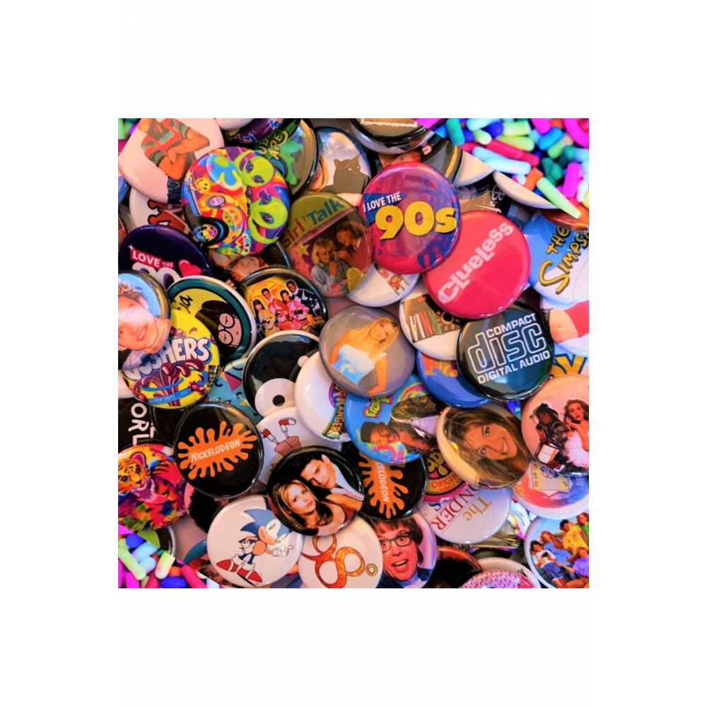 Hot Shit Yazılı Vintage 90s 00s Stil Y2K Grunge Rozet