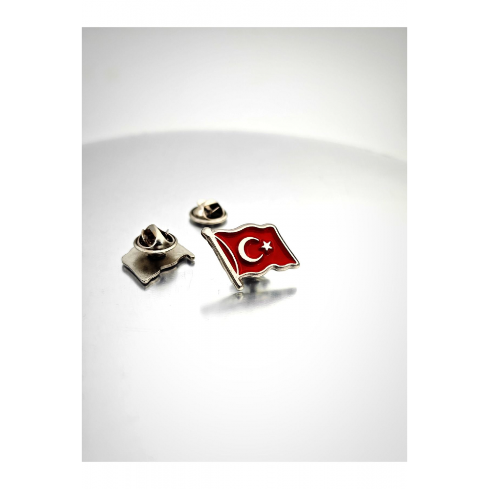 Türk Bayrağı Yaka Rozet