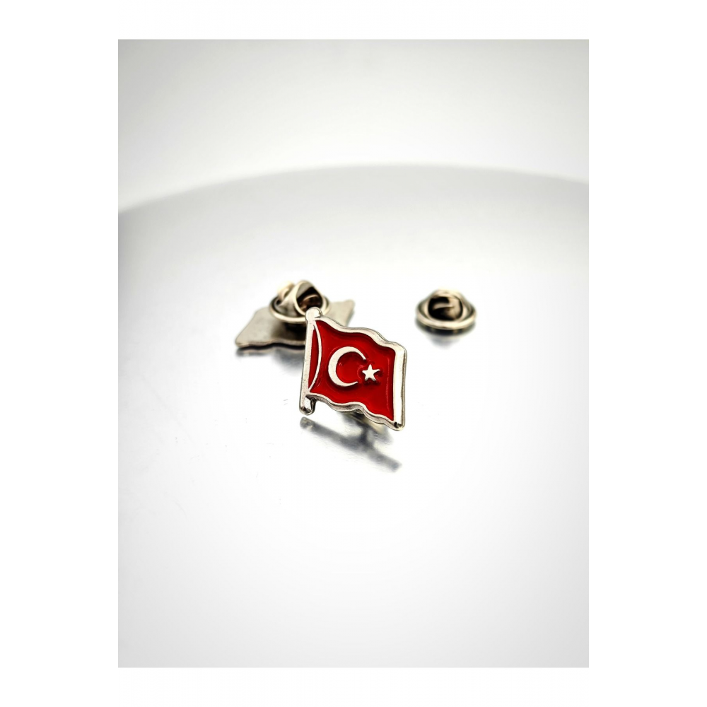 Türk Bayrağı Yaka Rozet