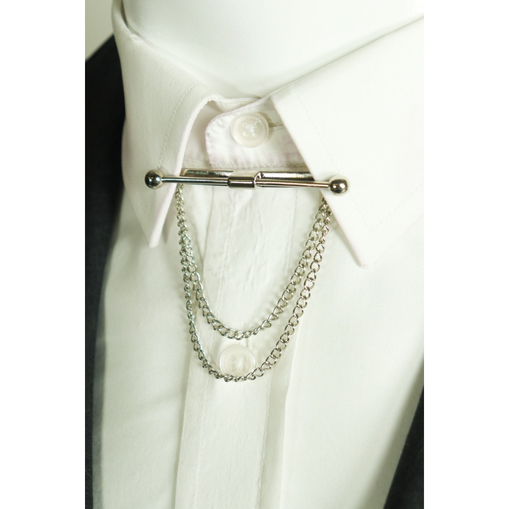 Klipsli Tüm Gömleklere Uyumlu Yaka Iğnesi Silver