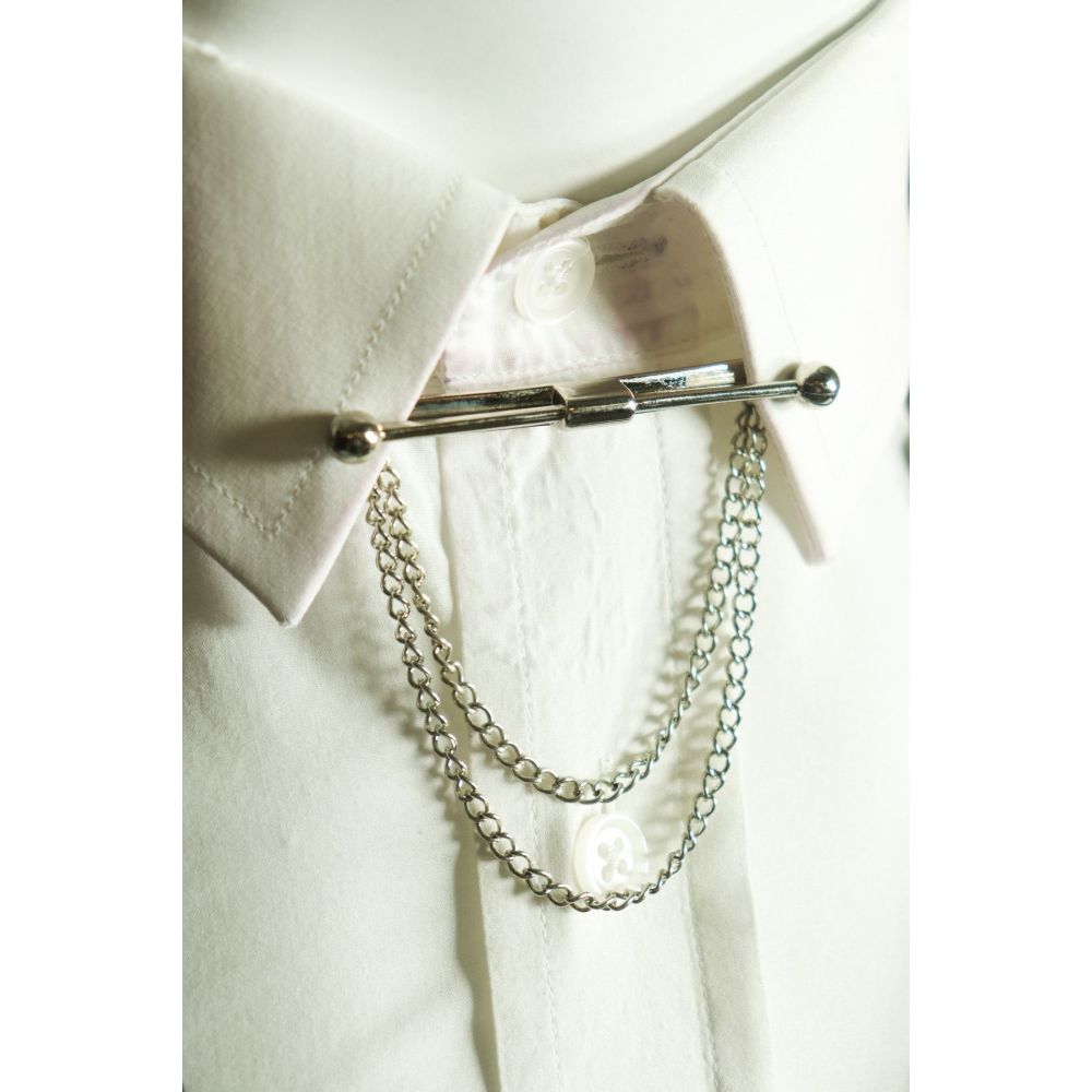 Klipsli Tüm Gömleklere Uyumlu Yaka Iğnesi Silver