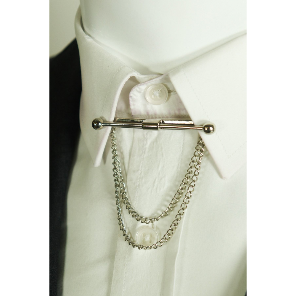 Klipsli Tüm Gömleklere Uyumlu Yaka Iğnesi Silver