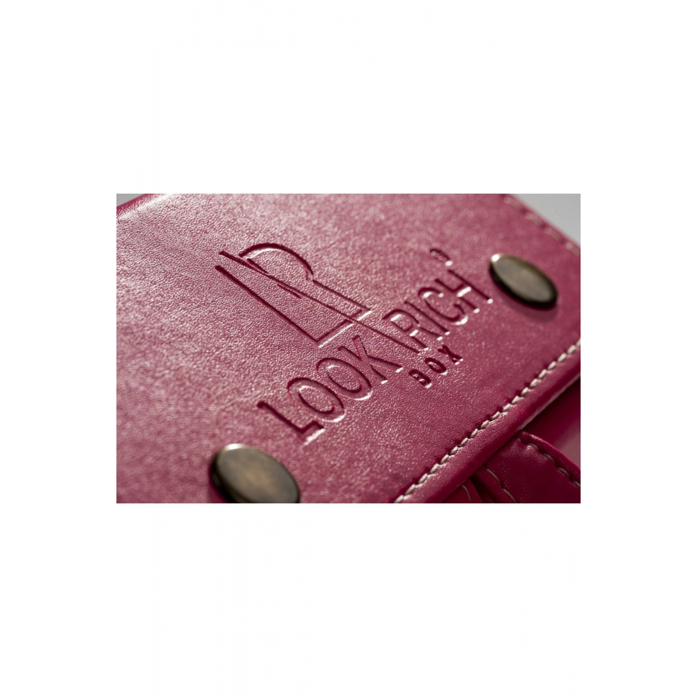 Barbie Edition El Yapımı Deri 5'li Gözlük Taşıma ve Saklama Çantası- Pembe