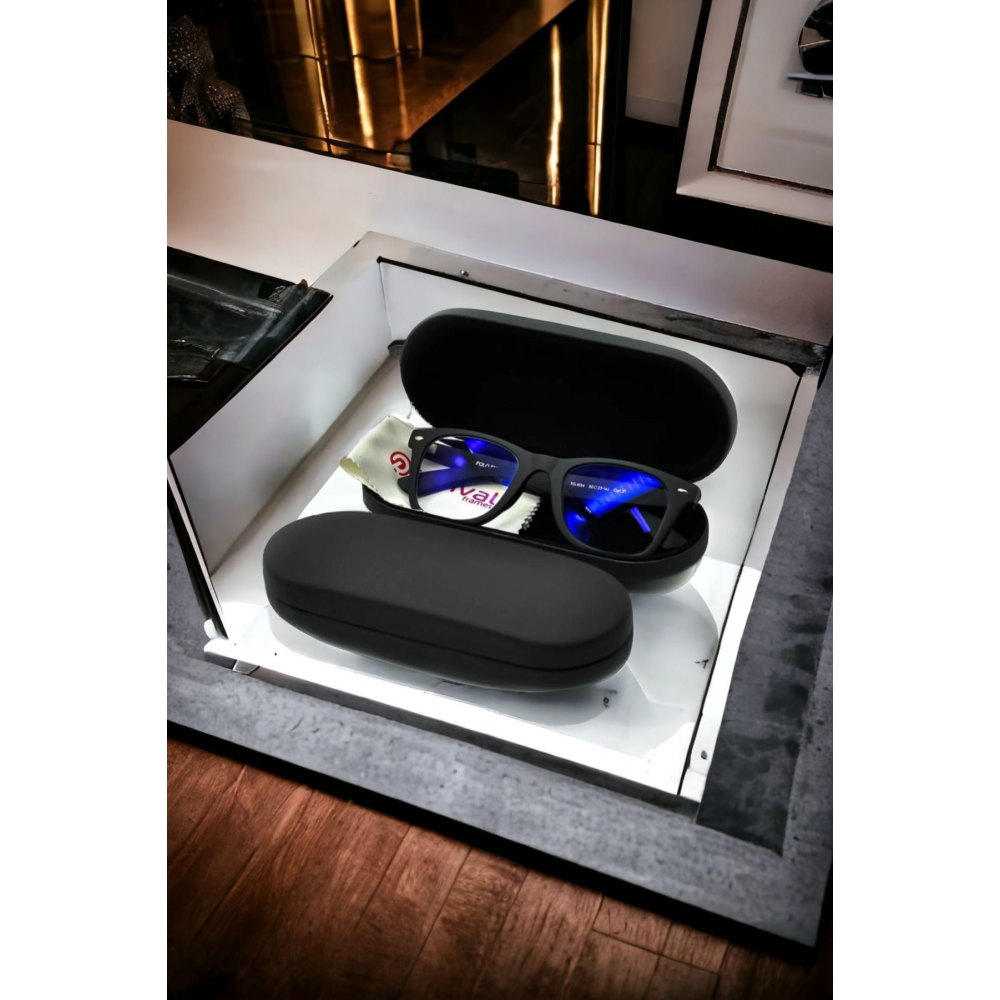 Gözlük Kabı Optik Çerçeve Için (SERT) Silme Bezi Hediyeli