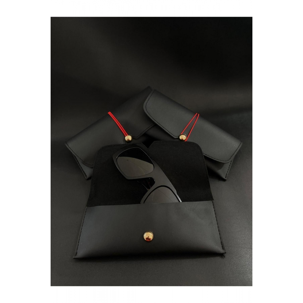 SİYAH LASTİKLİ GÖZLÜK KILIFI