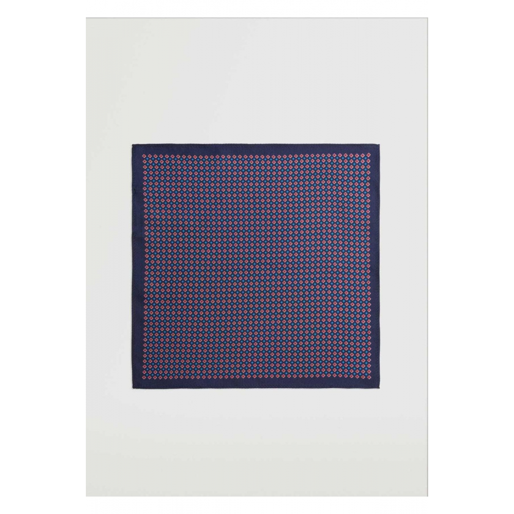 Desenli İpek Cep Mendili