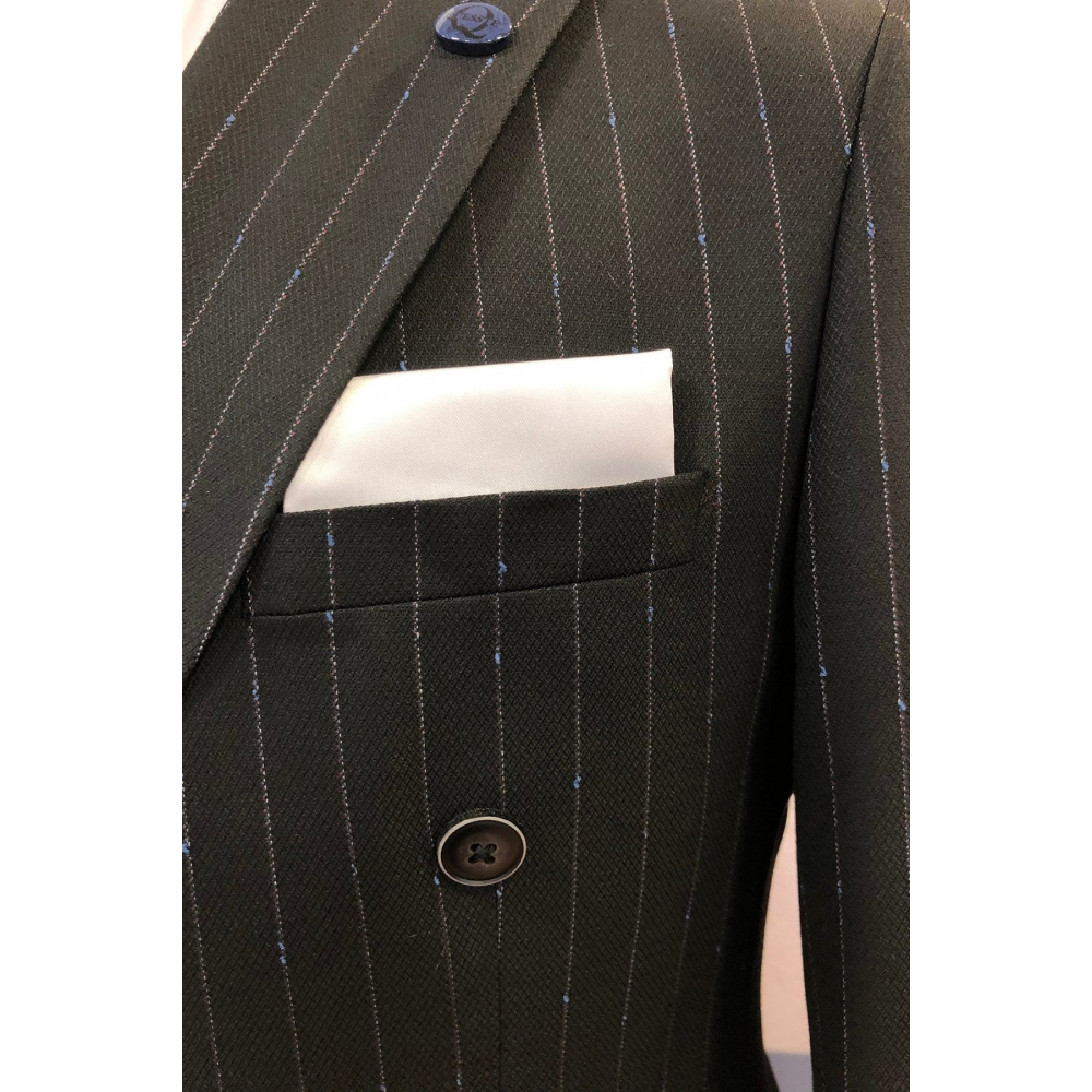 Erkek Beyaz Hazır Katlanmış Cep Yaka Mendili