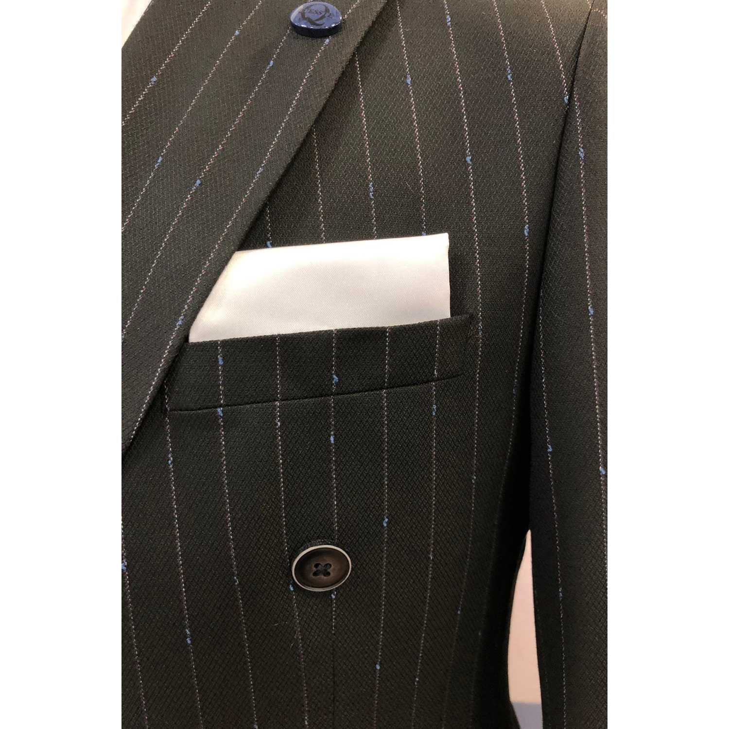 Erkek Beyaz Hazır Katlanmış Cep Yaka Mendili