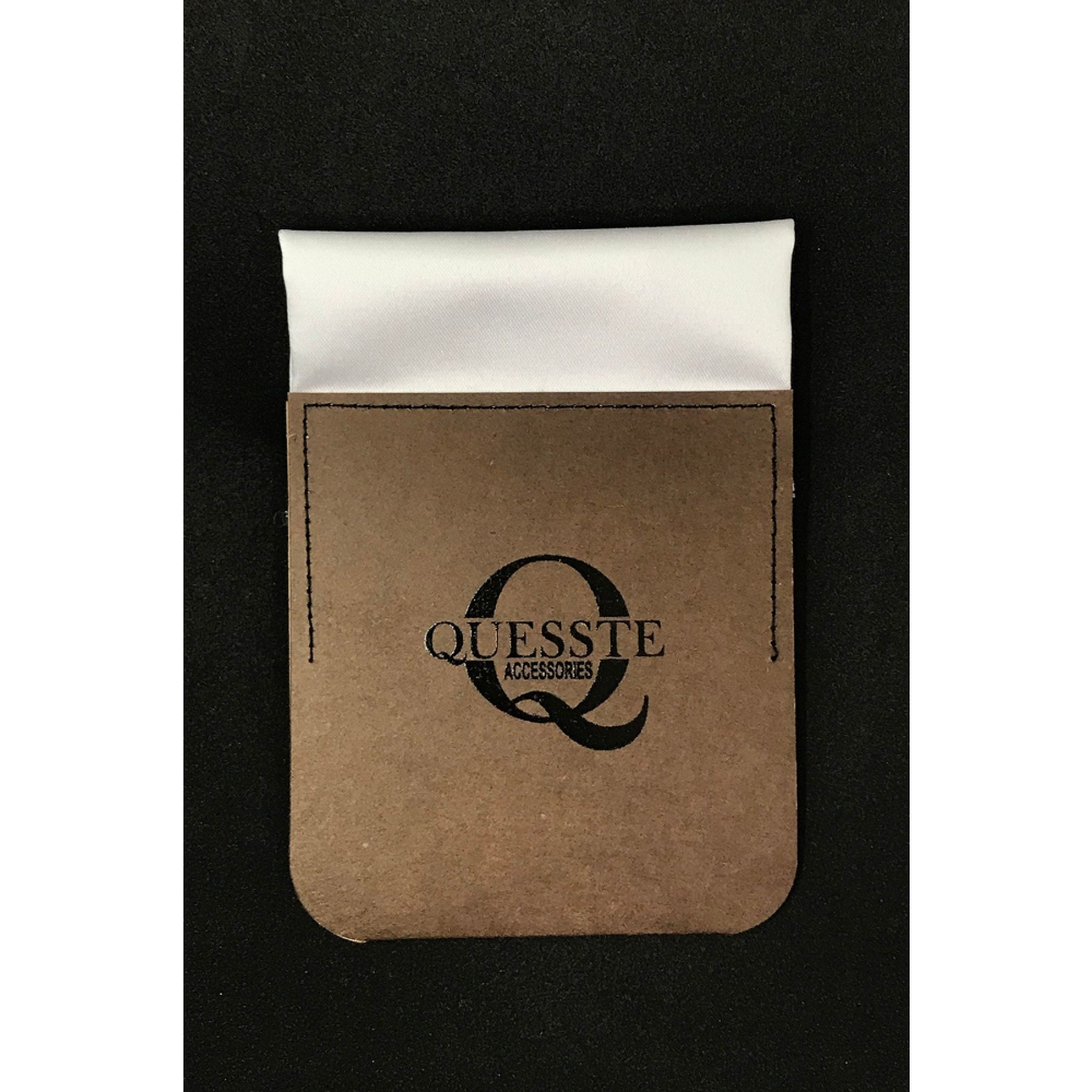 Erkek Beyaz Hazır Katlanmış Cep Yaka Mendili