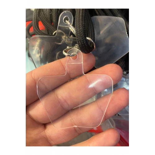 Kopya - Universal Telefon Kılıfı Taşlı Kumaş Ip Askı Şeffaf Aparatı 5kg Ağırlık Dayanaklı 5'li Paket