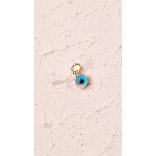 Altın Nazar Boncuklu Göz Kolye Ucu