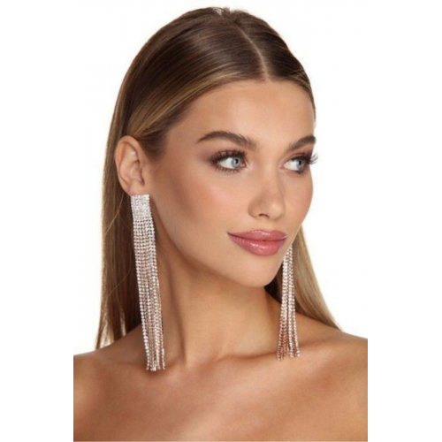 Kadın Sallantılı Gümüş Küpe