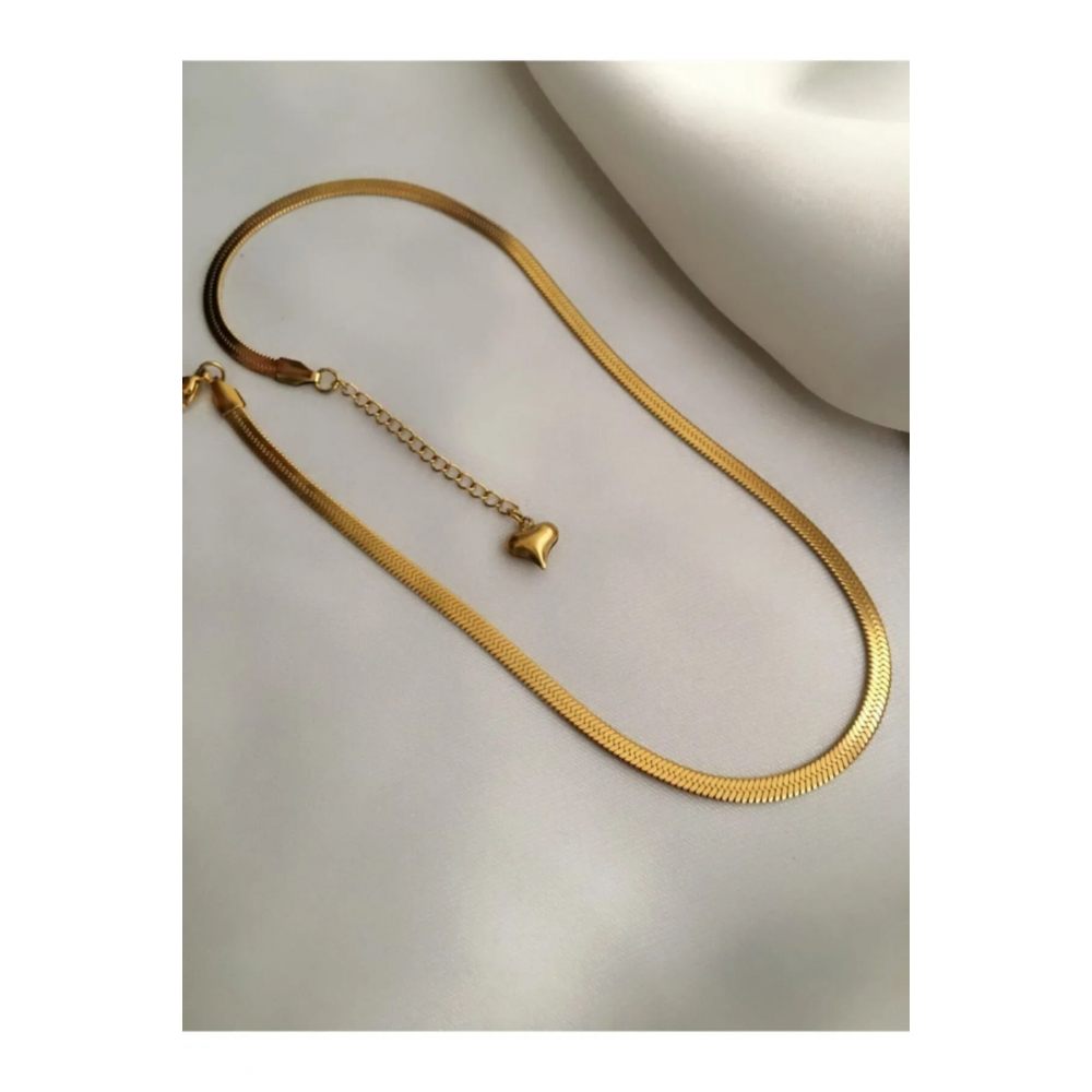 Kadın Yüksek Kalite Çelik Klasik Italyan Kolye-bileklik Set Zincir