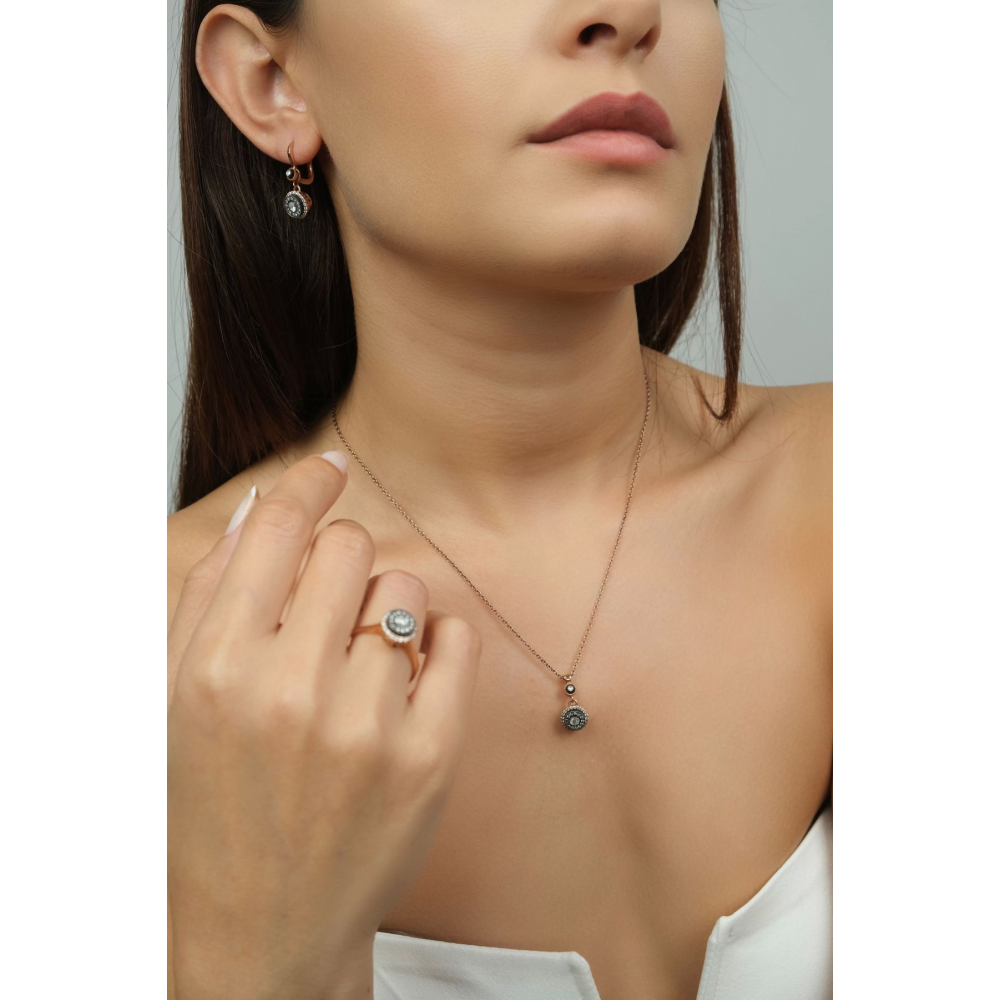 Asil Yuvarlak Taşlı Elmas Yüzük Elm1449