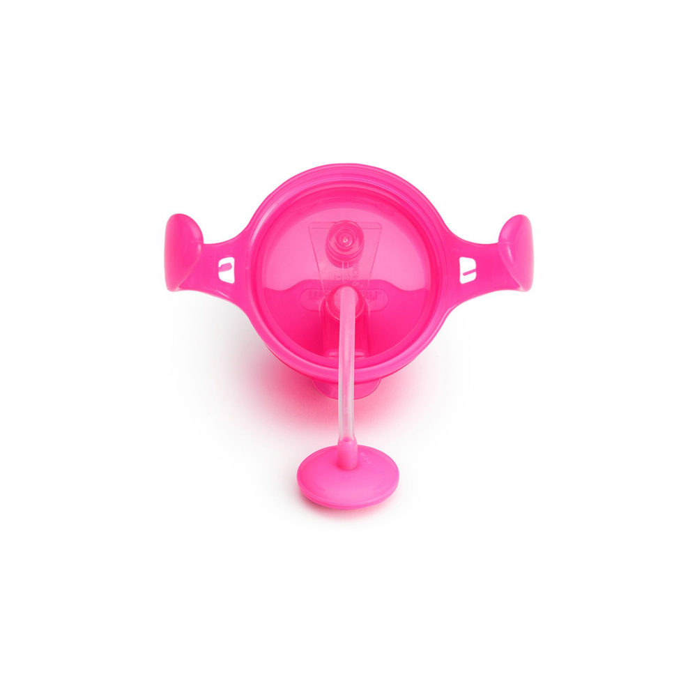 Tıklama Kilitli Uçlu Pipetli Alıştırma Bardağı, 6ay , 207ml, Pembe, 1 Adet