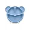 Baby 3 Parça Tavşan Figürlü Çocuk Çatal Kaşık Ve Mama Tabağı Seti (mavi)
