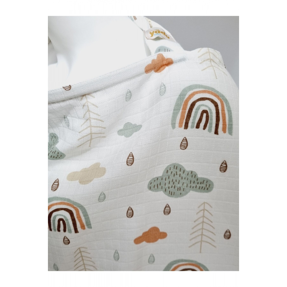 %100 Organik Pamuktan Müslin Emzirme Önlüğü (KUMAŞLARIMIZ SERTİFİKALIDIR)