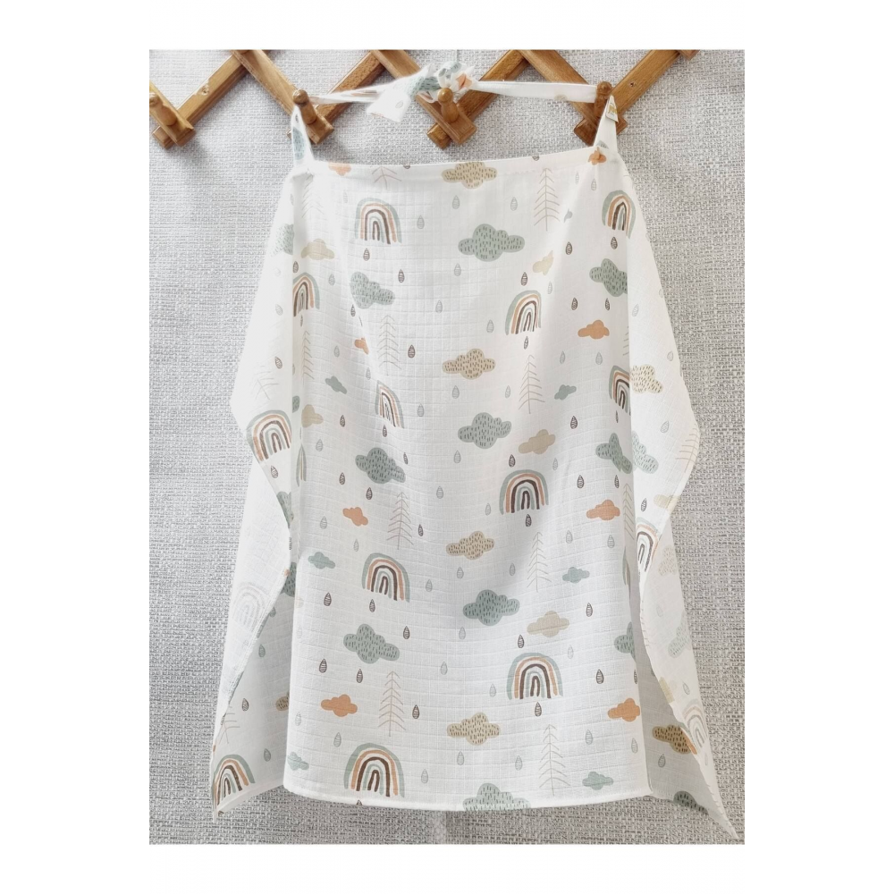 %100 Organik Pamuktan Müslin Emzirme Önlüğü (KUMAŞLARIMIZ SERTİFİKALIDIR)