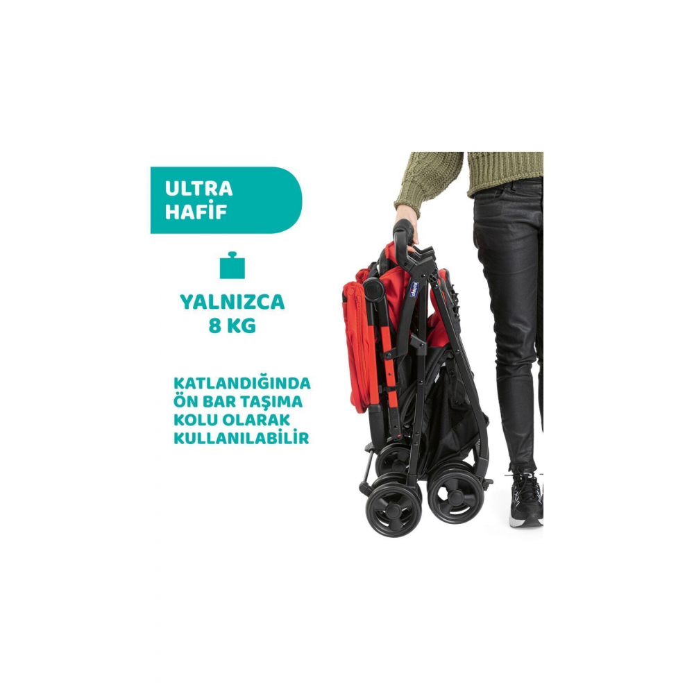 Ohlala 2 Twin Ultra Hafif Ikiz Bebek Arabası / Paprika