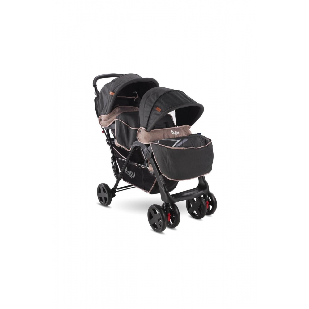 P - 738 Arka Arkaya Ikiz Bebek Arabası