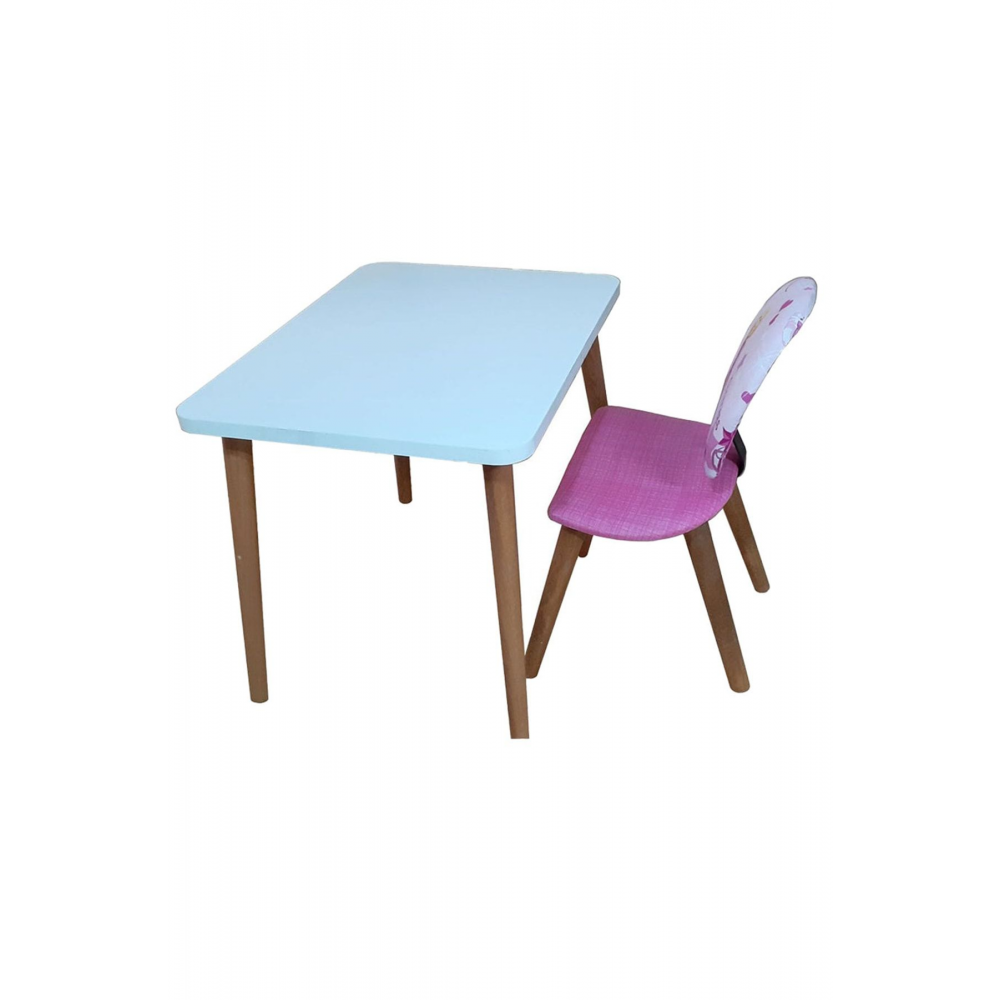 Prenses Desenli Çocuk Koltuk Barbi Çocuk Ders Çalışma Oyun Faliyet Sandalyesi