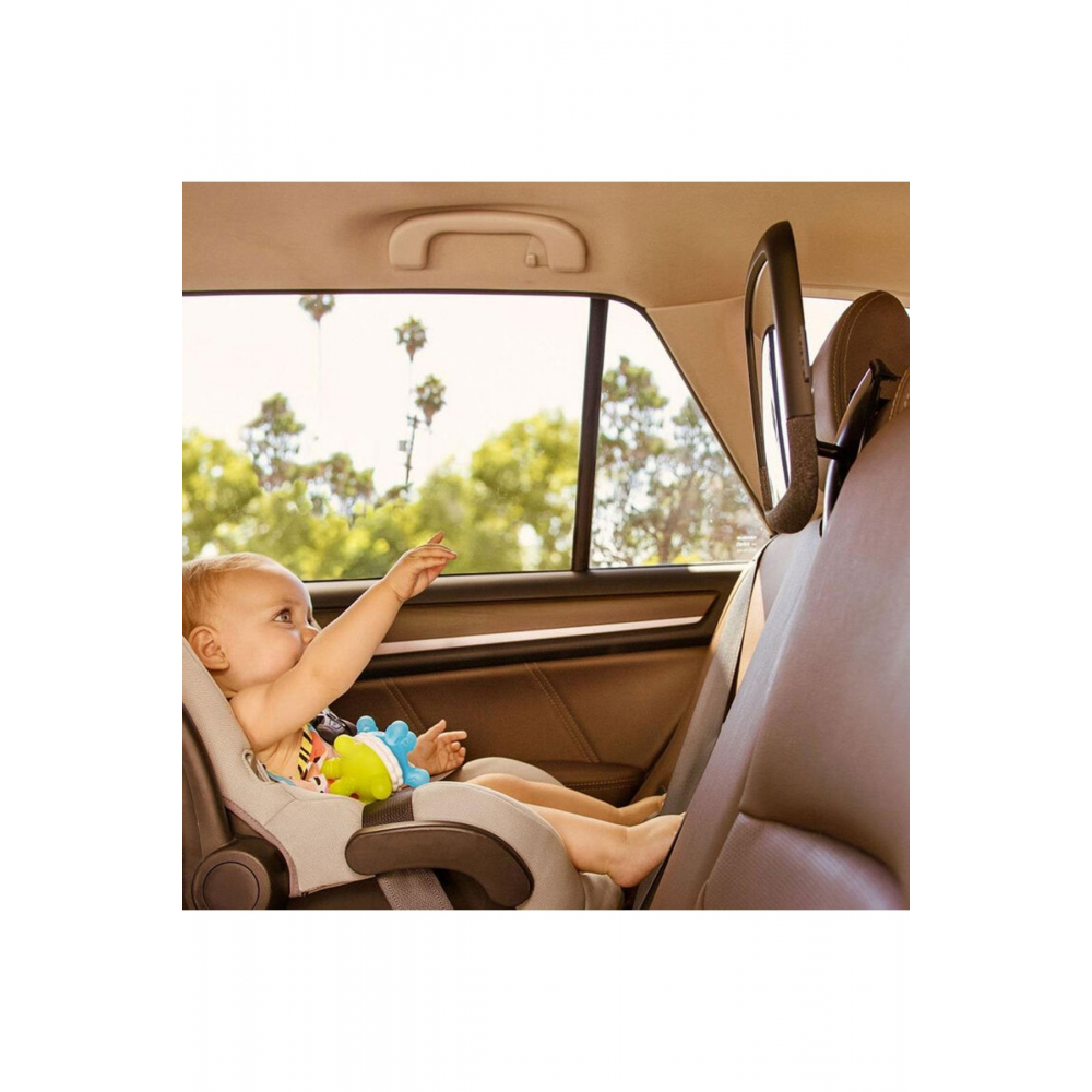 Brica 360 Pivot Bebek Görüşü Geniş Açılı Ayarlanabilir Araba Aynası, Ölçüler :11,25'' X 8''
