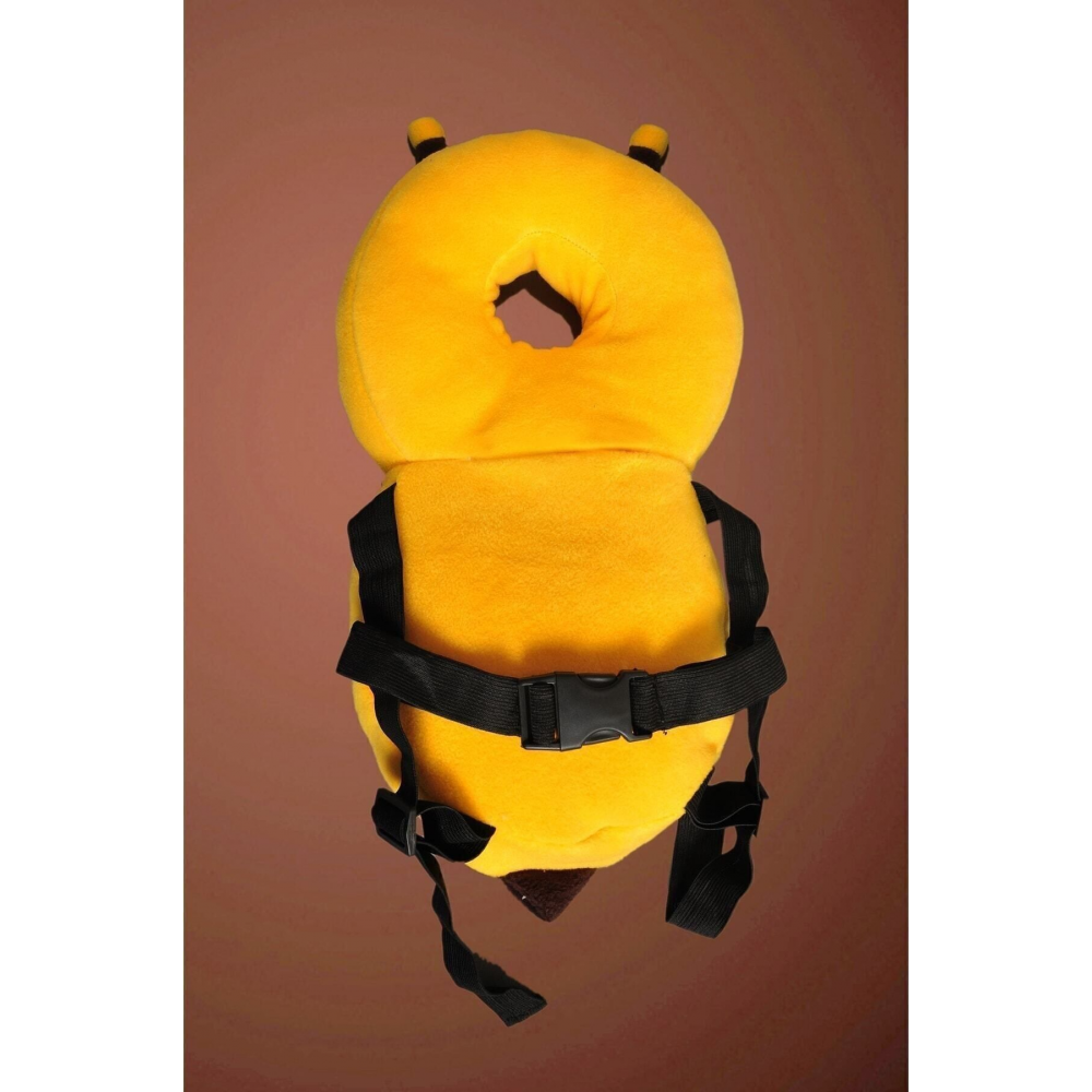 Sarı bebek kafa koruma yastığı arı ilk adım yastığı