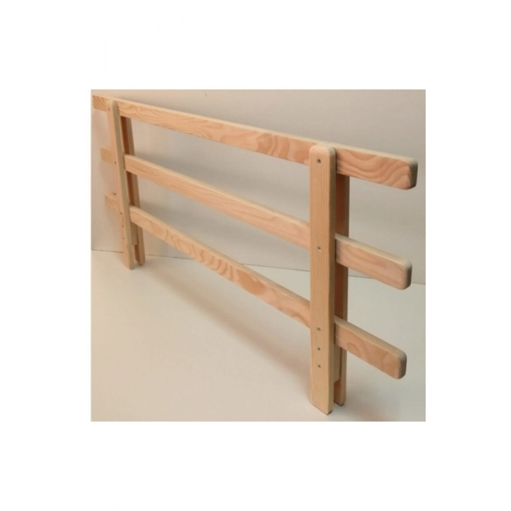 Ahşap Bebek Çocuk Yatak Koruma Bariyeri Korkuluk Beşik Korkuluğu 120x45