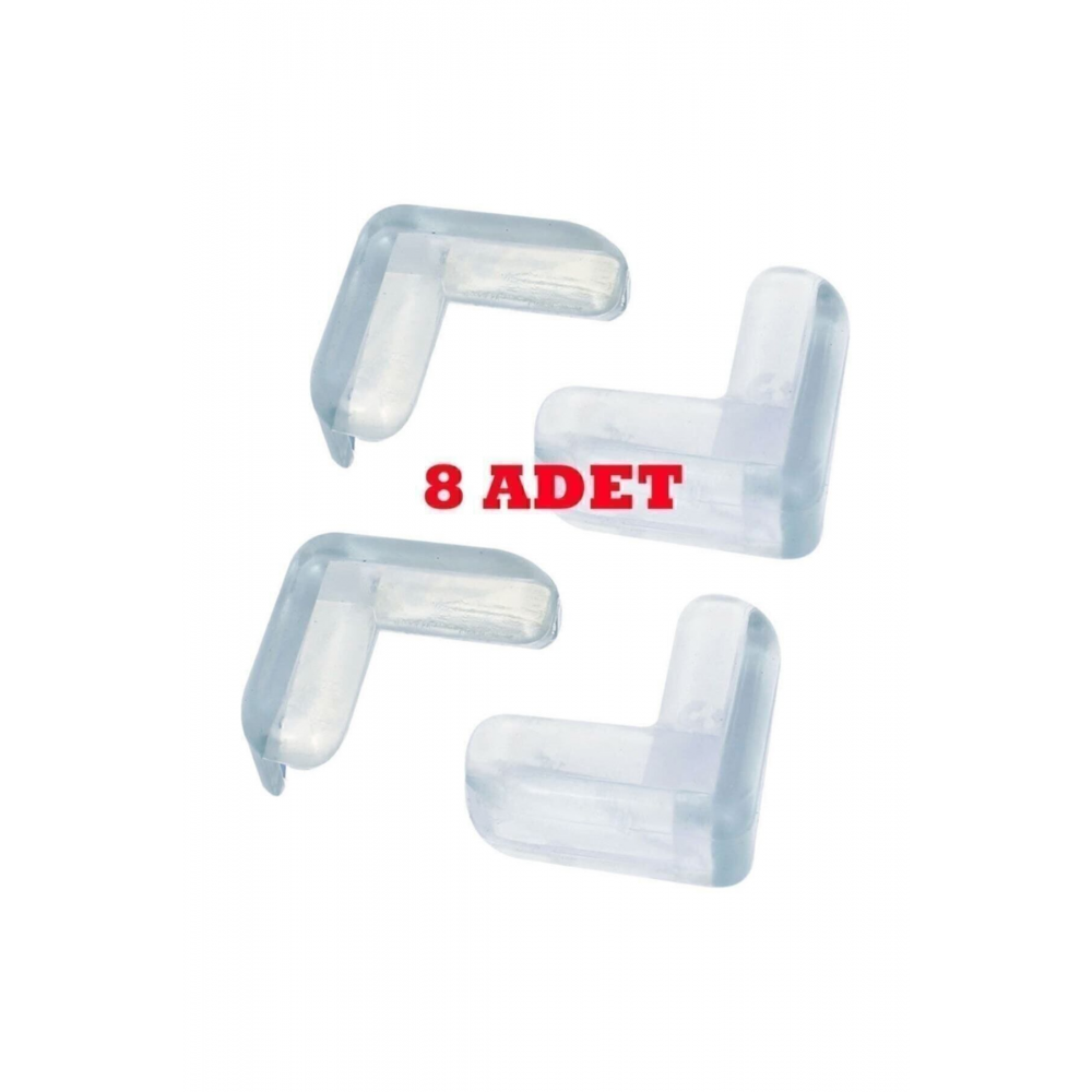 Slikon Köşe Koruyucu 8 Adet Çocuk Güvenlik