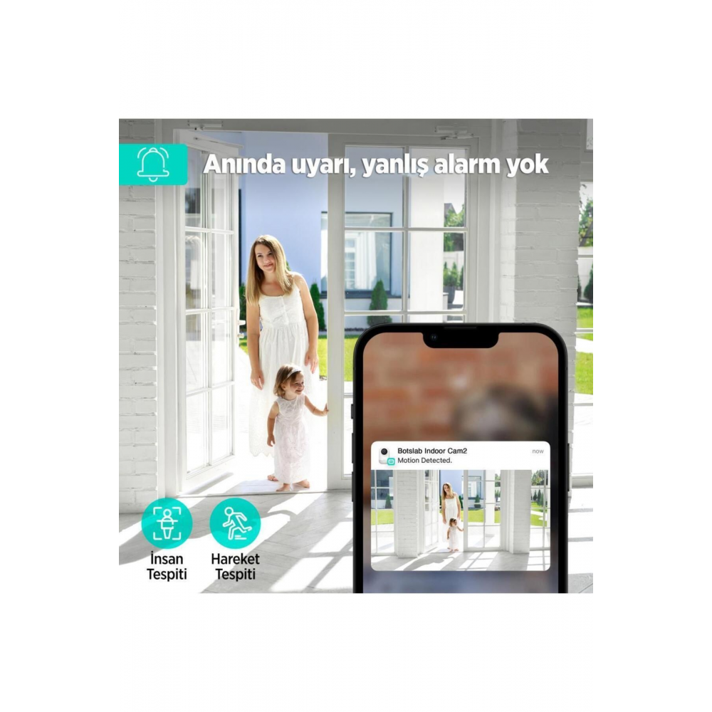 360 C211 2k Pro Wifi 360° Akıllı Güvenlik Kamerası Bebek Monitörü Evcil Hayvan Kamerası Iç