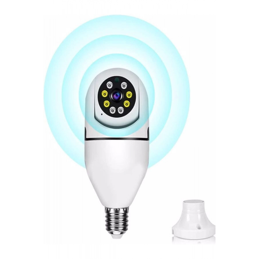 360 Ptz Ip Kamera Gece Görüş Kablosuz Bebek Güvenlik Akıllı Ampul Wifi Kamera E27 Duy Tip