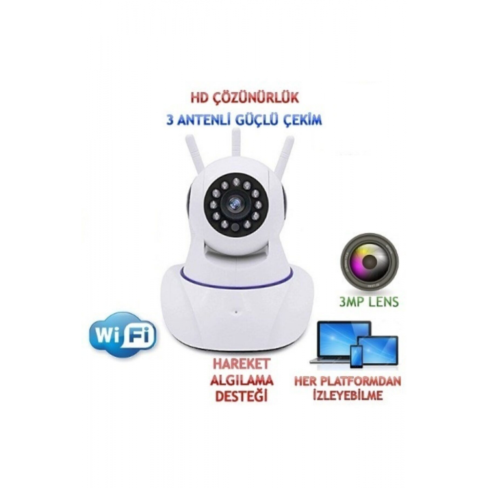 Kablosuz Bebek Izleme Kamerası Wifi Gece Görüşlü Ip Kamera