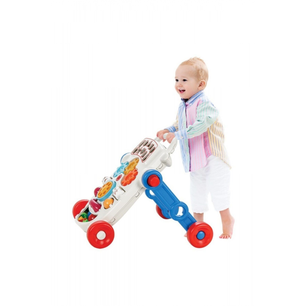 Happy Ilk Adım Arabası Yürüme Arabası Mavi