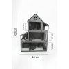 60 Cm Isimli Işıklı Ahşap Oyun Evi (PEMBE)