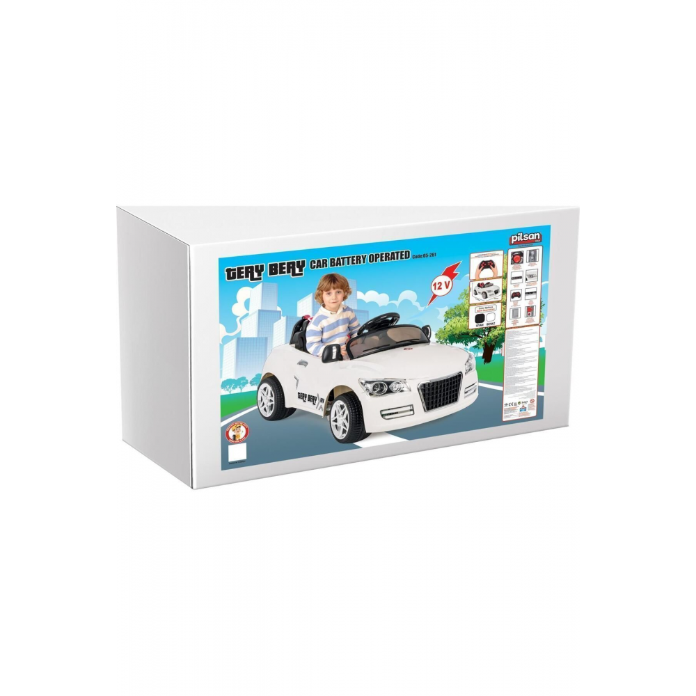 Pilsan Tery Bery 12v Uzaktan Kumandalı Akülü Araba 05 280 (BEYAZ)