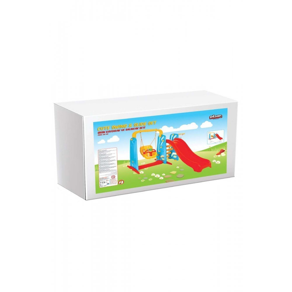 Pilsan Şirin Kaydırak Ve Salıncak Seti 06-141