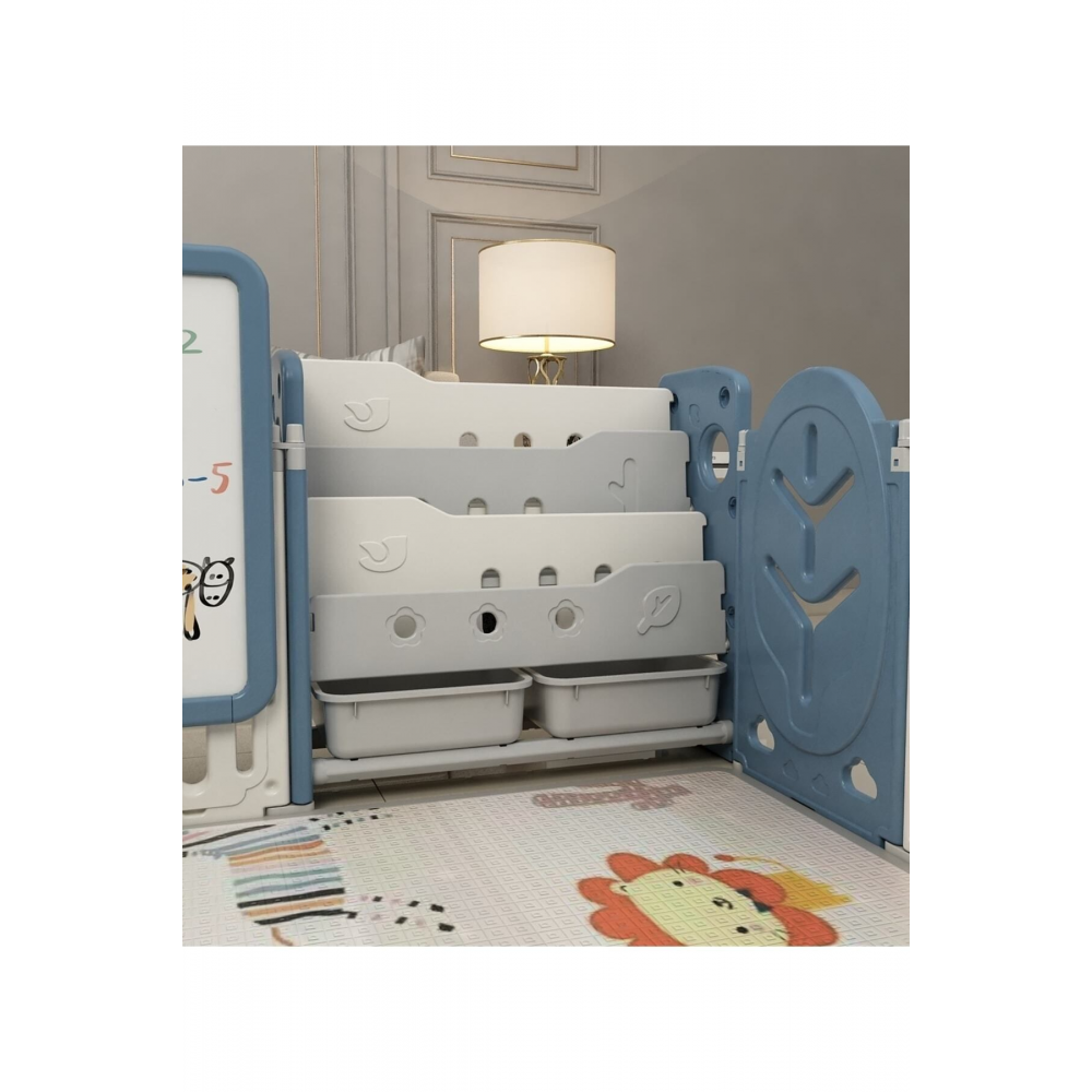 Hayal Dünyası Oyun Alanı 205x246cm Beyaz/mavi