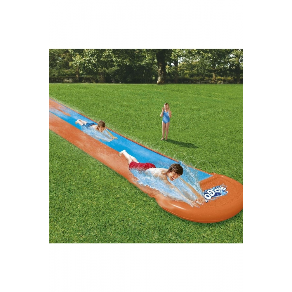 Oyuncak Kaydırak Bestway H2ogo! 2 Kişilik Su Kaydırağı 488 Cm Bahçe Kaydırağı Yarış Parkuru