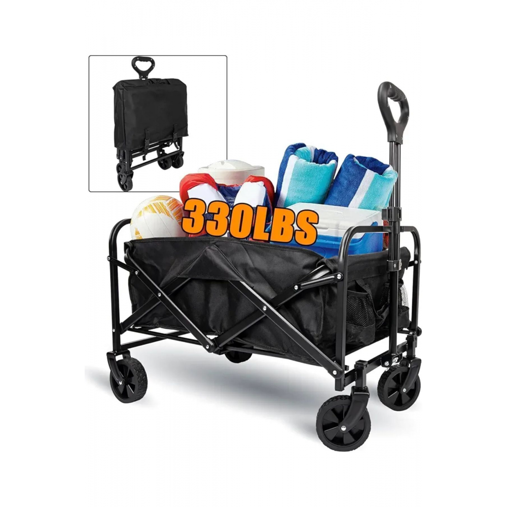 Plaj arabası katlanır vagon tarzı 60 kg kadar